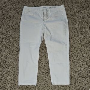 J. Jill Women's Crisp White Ankle Jeans